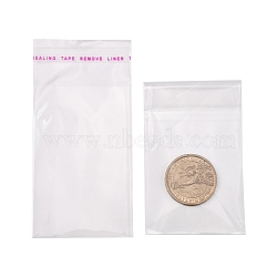 OPP Cellophane Bags, Rectangle, Clear, 10x5cm, Unilateral Thickness: 0.035mm, Inner Measure: 7.5x5cm(OPC-R012-04)