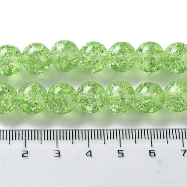Spray Painted Crackle Glass Beads Strands(CCG-Q001-10mm-11)-3