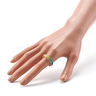 Transparent Acrylic Beads Finger Rings(X1-RJEW-TA00004)-3