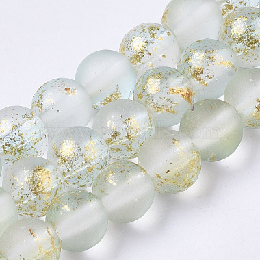 6mm Azure Round Glass Beads