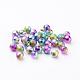 Mixed Colorful Spray Painted Matte Acrylic Round Beads(X-PB25P9282)-2