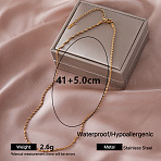 Vintage 304 Stainless Steel Singapore Chain Necklaces, Golden, Golden, 16.14 inch(41cm)(VZ3032-1)