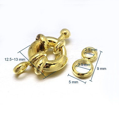 Brass Spring Ring Clasps(KK-L082C-01G)-3