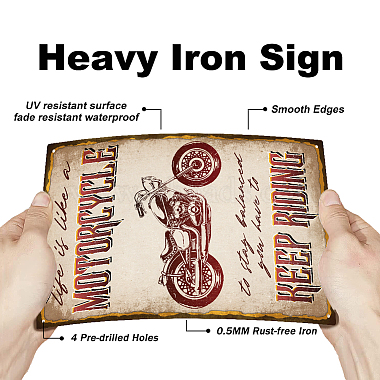 Vintage Metal Tin Sign(AJEW-WH0189-362)-3