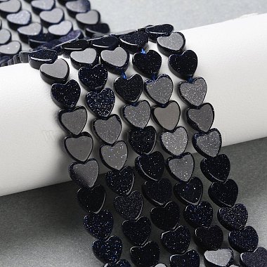 Synthetic Blue Goldstone Beads Strands(G-M403-A50-02A)-1