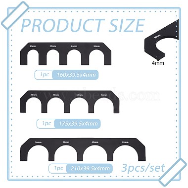 1 Set Acrylic Rulers Kits(DIY-BC0014-41)-2