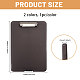 2Pcs 2 Colors Rectangle Plastic Clipboards(AJEW-CA0005-57B)-2