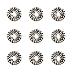 Tibetan Style Alloy Spacer Beads, Flat Round, Antique Silver, 6x1.5mm, Hole: 1.5mm(TIBEB-TA0001-07-6mm)