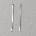 925 Sterling Silver Flat Head Pins, for Jewelry Making, Silver, 24 Gauge, 19.5x0.5mm, Head: 1.5mm(STER-WH0019-06B-S)