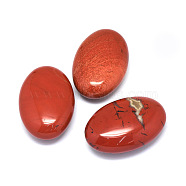 Natural Red Jasper Healing Massage Palm Stones, Pocket Worry Stone, for Anxiety Stress Relief Therapy, Oval, 60x40x20~21mm(G-P415-64)