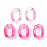 Transparent Acrylic Linking Rings, Quick Link Connectors, for Cable  Chains Making, Oval, Hot Pink, 15.5x11x6mm, Inner Diameter: 4.5x10.5mm, about 1330pcs/500g(TACR-Q275-001C)