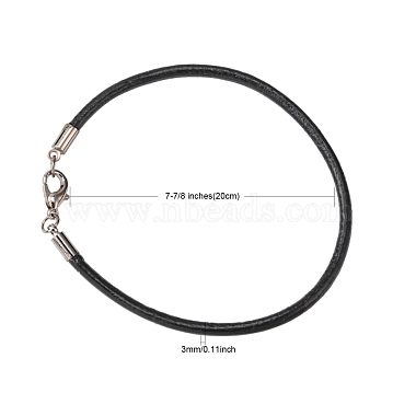 Cowhide Leather Cord Bracelet Making(X-AJEW-JB00016-03)-3