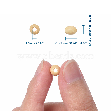 Natural Unfinished Wood Beads(TB092Y-4)-2