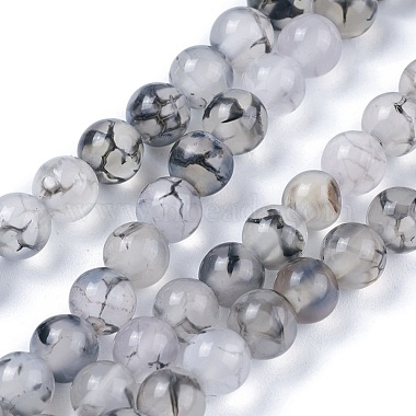 Chapelets de perles en agate veine de dragon naturelle(X-G-K166-14-6mm-01)-2