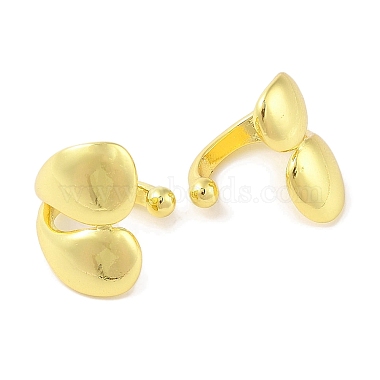 Brass Cuff Earrings for Women(EJEW-I305-36G)-2