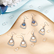 DIY Blank Dome & Teardrop 304 Stainless Steel Dangle Earring Making Kit(EJEW-UN00003)-2