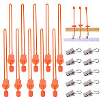 Resin & Iron Clips, for Sewing Tool, Coral, 210mm, 10pcs/set(DIY-CA00002)