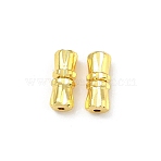 Brass Beads, Column, Long-Lasting Plated, Rack Plating, Golden, 11x4.5mm, Hole: 1mm(KK-G557-26G)