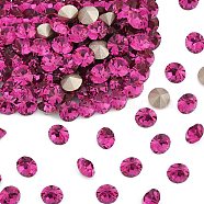 Preciosa&reg MAXIMA Crystal Round Stones, Czech Crystal, Dura Foiling, Round(431 11 615 Chaton), 70350 Fuchsia, SS29(6.15~6.35mm)(X-PRC-RBSS29-70350)