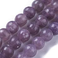 Natural Chinese Tourmaline Round Bead Strands, 6mm, Hole: 1mm, about 65pcs/strand, 15.5 inch(G-N0078-6mm-13)