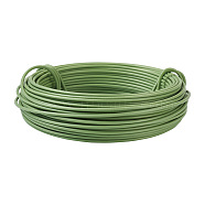 Yilisi 1 Roll Round Iron Wire, with Plastic-coated, Gardening Suuplies, Olive Drab, 2.5mm, about 21.87 yards(20m)/roll, 1 roll(FIND-YS0001-05C)