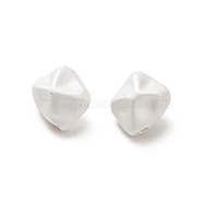 Matte Alloy Beads, Star, Matte Silver Color, 7x7x5.5mm, Hole: 1mm(PALLOY-R145-05MS)