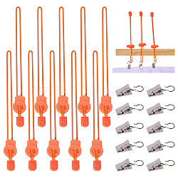 Resin & Iron Clips, for Sewing Tool, Coral, 210mm, 10pcs/set(DIY-CA00002)