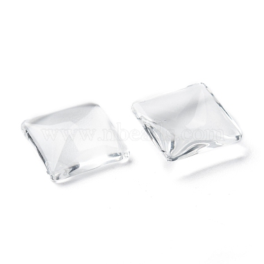Transparent Glass Square Cabochons(GGLA-S022-15mm)-3
