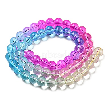 Dyed & Heated Synthetic Quartz Beads Strands(G-P502-01B-04)-3