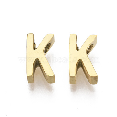 Golden Alphabet 201 Stainless Steel Charms