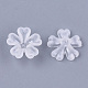 5-Petal Transparent Acrylic Bead Caps(X-FACR-T001-05)-2
