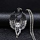 304 Stainless Steel Enamel Pendant Necklaces for Women Men(NJEW-G123-07P)-1