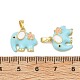 Brass Enamel Pendants(KK-T001-04G-C)-3
