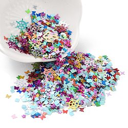 Nail Art Glitter, Manicure Sequins, DIY Paillette Tips Nail, Mixed Shapes, Mixed Color, 2.5~10.5x2.5~10.5x0.07~0.1mm(MRMJ-XCP0001-54)