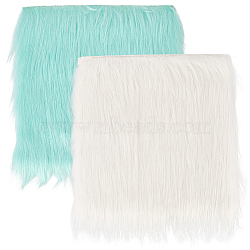 2Pcs 2 Colors Square Acrylic Fibers Carpet Mat, Non-Slip Home Living Room Bedroom Carpet, Mixed Color, 300x300x11mm, 1pc/color(AJEW-CN0003-11A)
