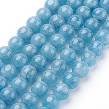 Billes de perles d'amazonite imitation en jade blanc naturel(G-F364-16-8mm)-2