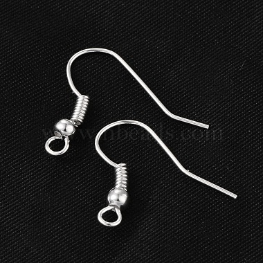 Earring Jewelry Findings Iron Silver Color Plated Earring Hooks(X-E135-S)-2
