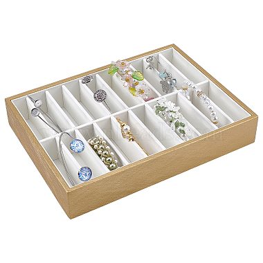 20 Grids PU Leather Bangle Organizer Display Trays(BDIS-WH0008-19A)-1