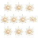 BENECREAT 10Pcs Brass Solar Eclipse Pendants(KK-BC0013-13)-1