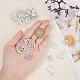 20Pcs 5 Style Mother's Day 304 Stainless Steel Pendants(STAS-SC0004-09)-3