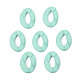 Opaque Spray Painted Acrylic Linking Rings(X-OACR-T024-01-I09)-1