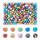 200Pcs 10 Colors Painted Glass Beads Strands(GLAA-SW0001-03)-1