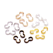 500Pcs 5 Colors Brass Link Connectors, Chain Findings, Mixed Color, 8x4x1.3mm, Inner Diameter: 2.5mm, 100pcs/bag, 1bag/color(KK-CJ0001-72)