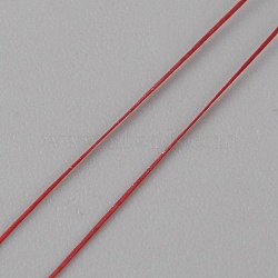 46M Round Nylon Beading Threads, Nylon Cords for Seed Beads Jewelry Making, with Spool, FireBrick, 0.2mm, about 50.31 Yards(46m)/Roll(NWIR-WH0025-01B)