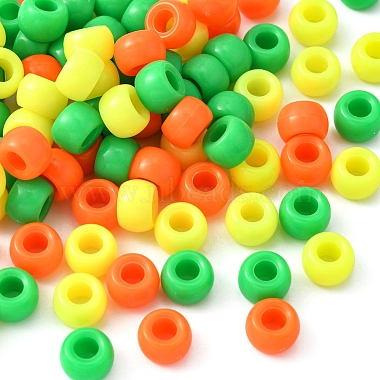 300Pcs 3 Colors Resin European Large Hole Beads(RESI-YW0001-35)-2