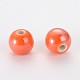 Perles rondes en porcelaine manuelles(X-PORC-S489-6mm-M)-2