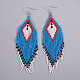 Glass Seed Beads Tassel Dangle Earrings(MY1855-2)-1