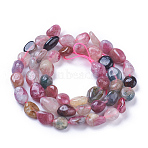 Natural Tourmaline Beads Strands, Nuggets, Colorful, 4~11x7~8mm, Hole: 1mm, , about 45~47pcs/strand, 15.7 inch(40cm)(X-G-P433-05B)