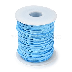 50 Yards Faux Suede Cord, Faux Suede Lace, for Jewelry Making, Light Sky Blue, 2.5mm(LW-U001-01C)