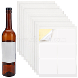 Rectangle Printable Blank Paper Self Adhesive Stickers, Writable Gift Tag Label Stickers for Laser & Inkjet Printer, White, 296~298x211x0.1mm, Sticker: 100x85mm, 6pcs/sheet(AJEW-WH0523-26A)